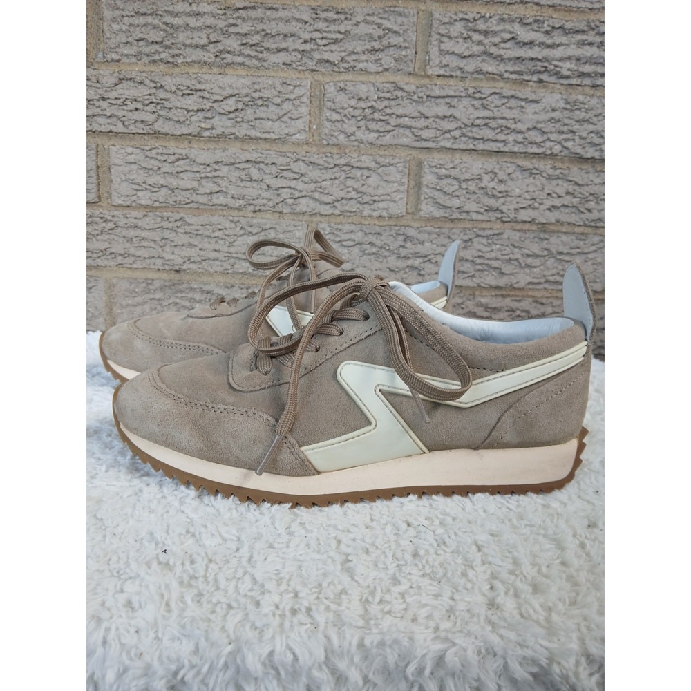 Rag & Bone Retro Runner Beige Seude Sneakers Shoes Sz US 6.5